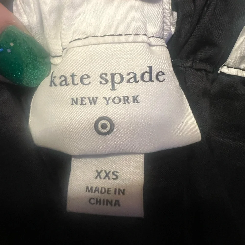 NWOT Kate Spade New York x Target Classic Black/White Rose Volume Midi Skirt XXS - Picture 5 of 6